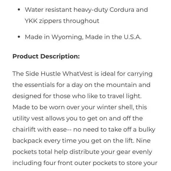 WhatVest Side-Hustle maroon/ teal S/M unisex - Picture 9 of 9